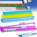 Multicolor acrylic American mahjong racks with pushers, set of 4
